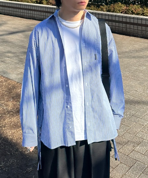 「ADAMASTE」 長袖シャツ MEDIUM ブルー系その他 メンズ_画像3