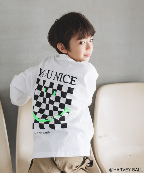 SMILEY FACE（スマイリーフェイス） tシャツ 「」プリントロンT(KIDS