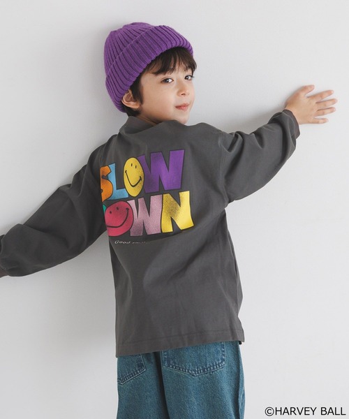 SMILEY FACE（スマイリーフェイス） tシャツ 「」プリントロンT(KIDS