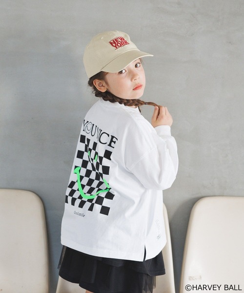 SMILEY FACE（スマイリーフェイス） tシャツ 「」プリントロンT(KIDS