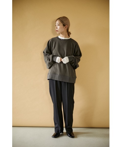 「BLACK BY MOUSSY」 スウェットカットソー FREE パープル レディース_画像8