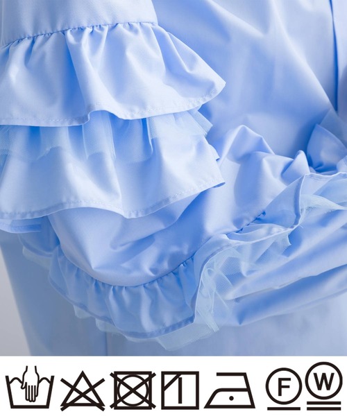 「PICCIN」 長袖シャツ M オフホワイト レディース_画像2