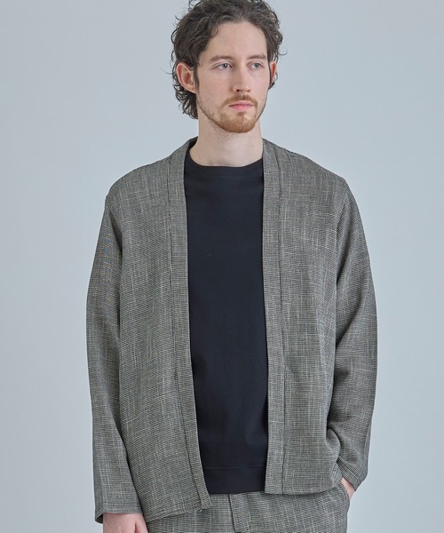 MEN'S BIGI（メンズビギ） カーディガン トリッカーカラミ ノーカラー