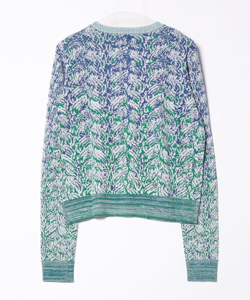 「Desigual」 ニットカーディガン L ブルー レディース_画像2