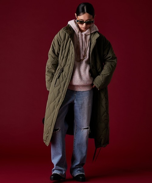 「GEVS.」 プルオーバーパーカー M ブルーグリーン レディース_画像2