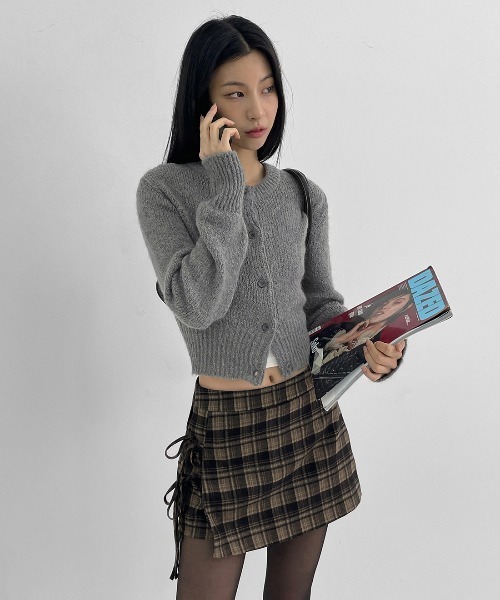 「BLACKUP」 ニットカーディガン ONESIZE ベージュ レディース_画像8