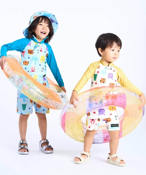 BIT'Z（ビッツ） 水着 動物切り絵柄トランクス水着 キッズ 子供 男の子