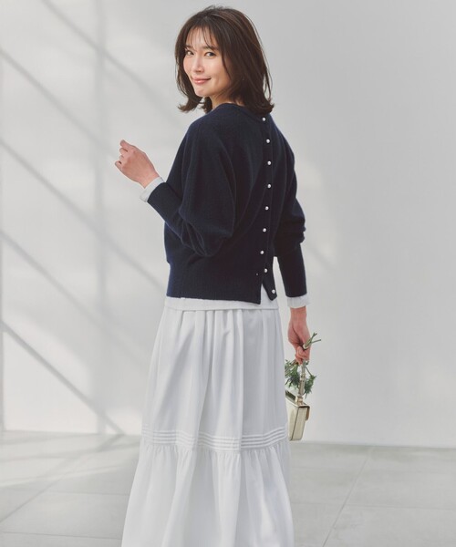 「UNFILO」 カーディガン MEDIUM グレー レディース_画像9