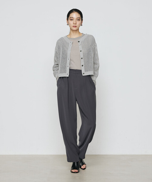 Gabardine K.T（ギャバジンK.T） カーディガン 和紙×peフリーゼヤーン