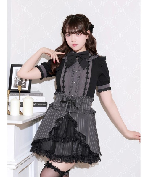 NOEMIE（ノエミー） tシャツ ゴシックローズレースリボンカットソー