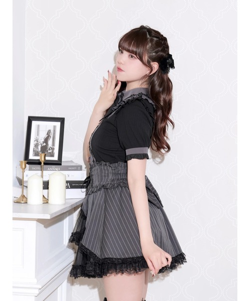 NOEMIE（ノエミー） tシャツ 半袖 ゴシックローズレースリボン