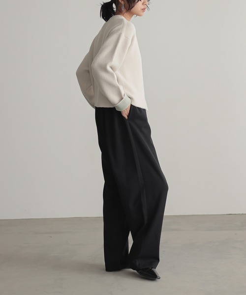 「for/c」 ニットカーディガン M チャコールグレー レディース_画像5