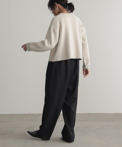 「for/c」 ニットカーディガン M チャコールグレー レディース_画像6