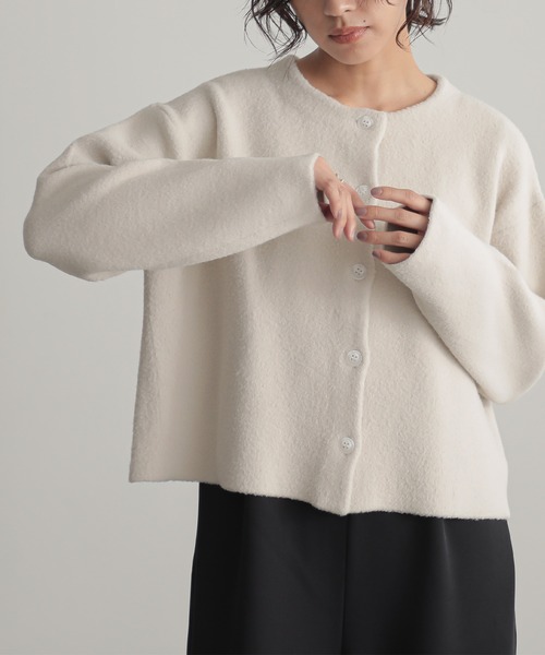 「for/c」 ニットカーディガン M チャコールグレー レディース_画像8
