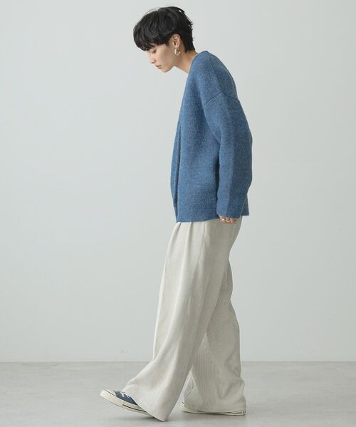 「AMERICAN HOLIC」 ニットカーディガン M 杢グレー レディース_画像7