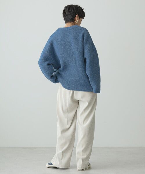 「AMERICAN HOLIC」 ニットカーディガン M 杢グレー レディース_画像8