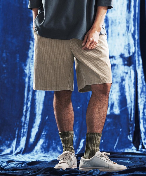 パンツ mp14894- Vintage Wash Corduroy Relax Shorts ショートパンツ(AG06-013scg) メンズ_6