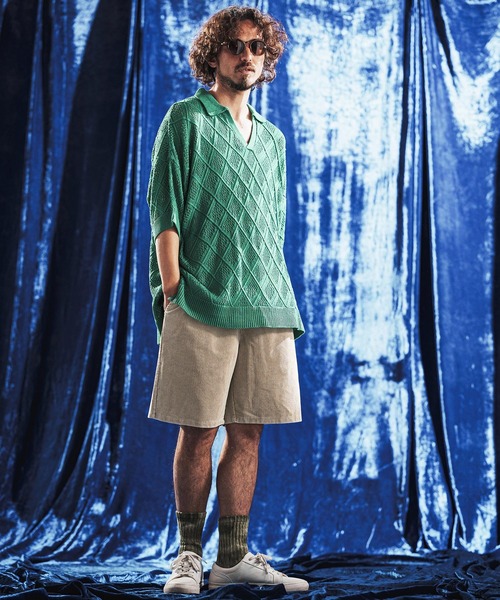 パンツ mp14894- Vintage Wash Corduroy Relax Shorts ショートパンツ(AG06-013scg) メンズ_8