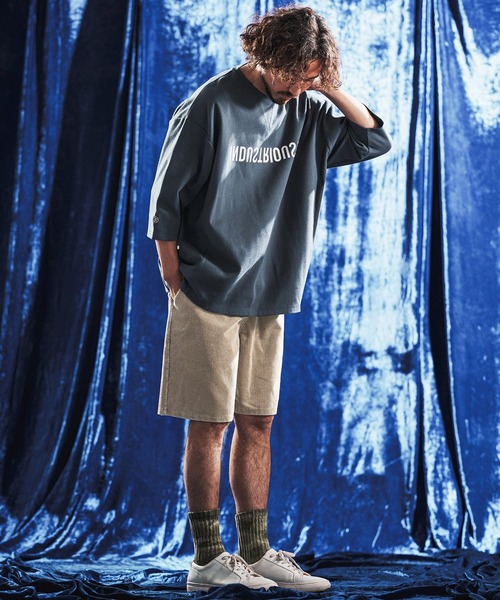 パンツ mp14894- Vintage Wash Corduroy Relax Shorts ショートパンツ(AG06-013scg) メンズ_9
