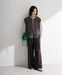ベスト ジレ ナイロンバルーンベスト レディースの詳細画像1