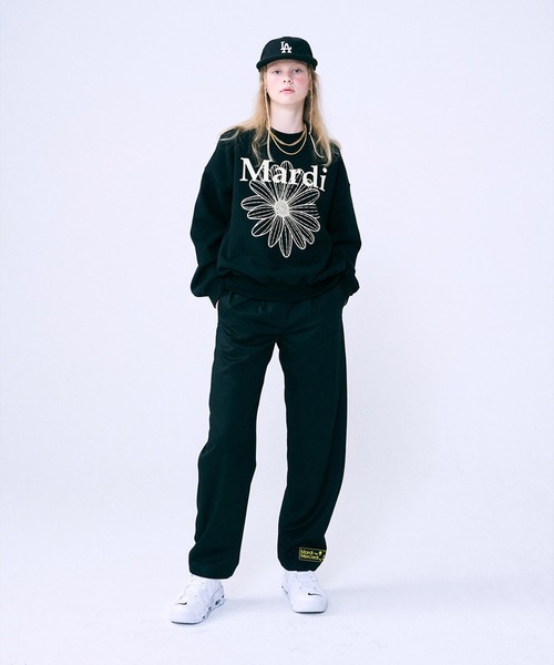 「Mardi Mercredi」 スウェットカットソー FREE グレー×ホワイト レディース_画像3