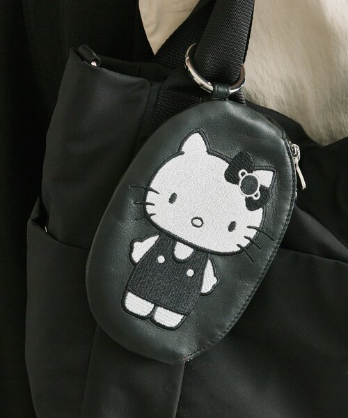 ポーチ 「HELLO KITTY（ハローキティ）×ear」コラボレザーケース「本革」 レディースの画像