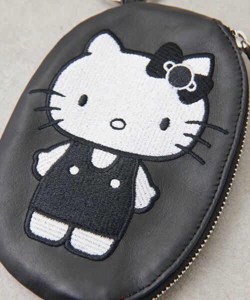 ポーチ 「HELLO KITTY（ハローキティ）×ear」コラボレザーケース「本革」 レディースの画像