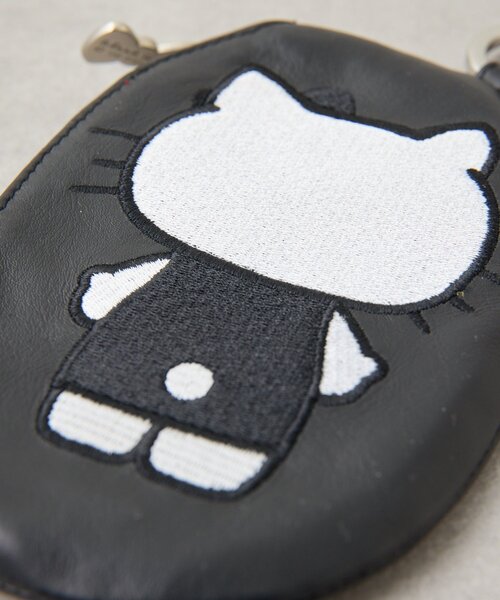 ポーチ 「HELLO KITTY（ハローキティ）×ear」コラボレザーケース「本革」 レディースの画像