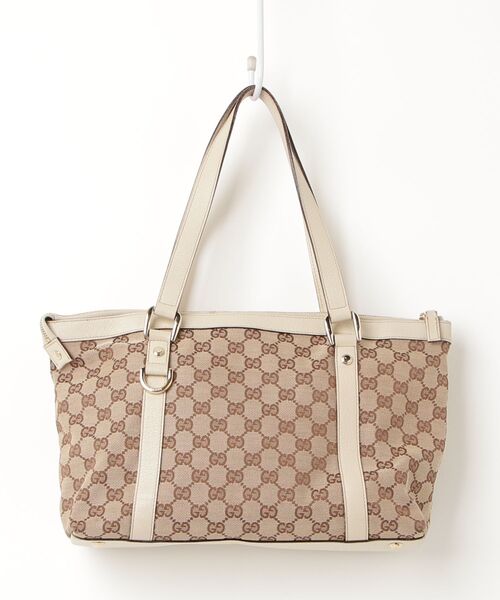 GUCCI（グッチ） トートバッグ - ベージュ レディース : ZOZOTOWN