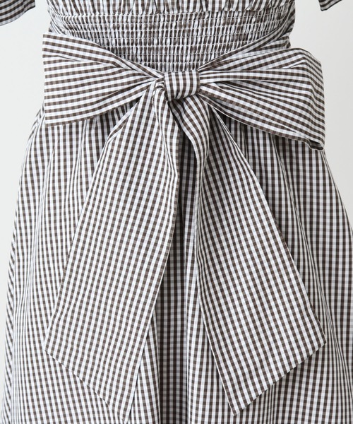 「DearMyLove」 半袖ワンピース MEDIUM グレー レディース_画像6