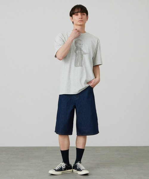 Lee（リー） ワイドパンツ ハーフパンツ ジーンズ 短パン Wrangler