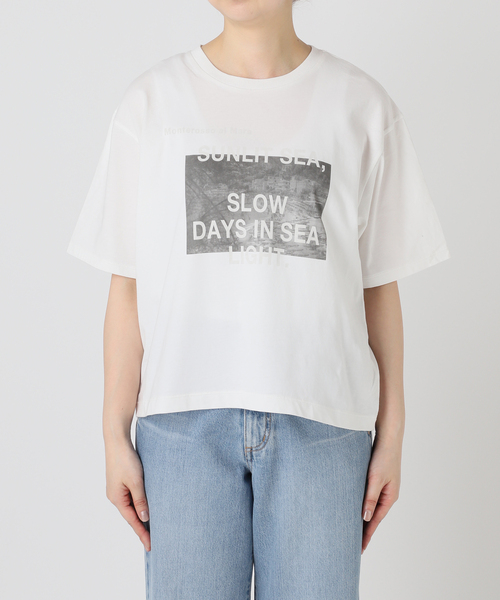 イエナ　ロゴTシャツ　新品未開封　ナチュラル　2020ss セール】BACK LOGO Tシャツ◇（Tシャツ/カットソー）｜IENA（イエナ