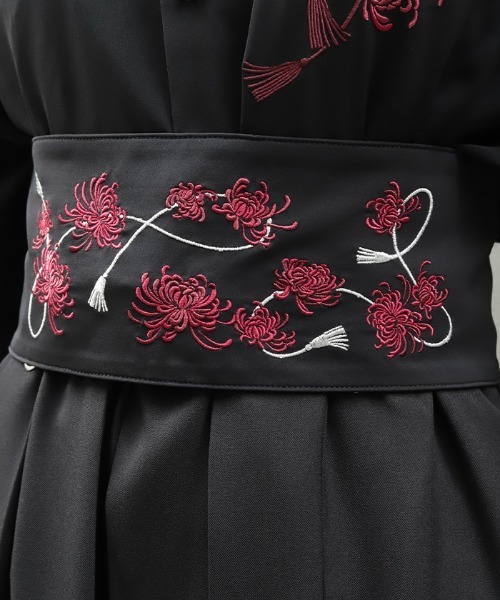 消防服と一緒に蔵から出てきたベルトのような物　伝統的な刺繍の布製ベルト REZEN（リゼン） ベルト 菊刺繍帯ベルト メンズ : ZOZOTOWN Yahoo!店