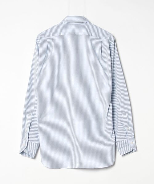 「RING JACKET」 ストライプ柄長袖シャツ L ブルー メンズ_画像2