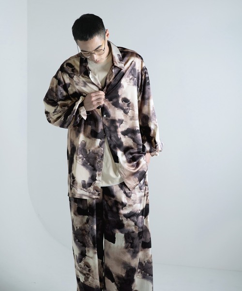 「Aphlotus」 長袖シャツ MEDIUM ブルー メンズ_画像6