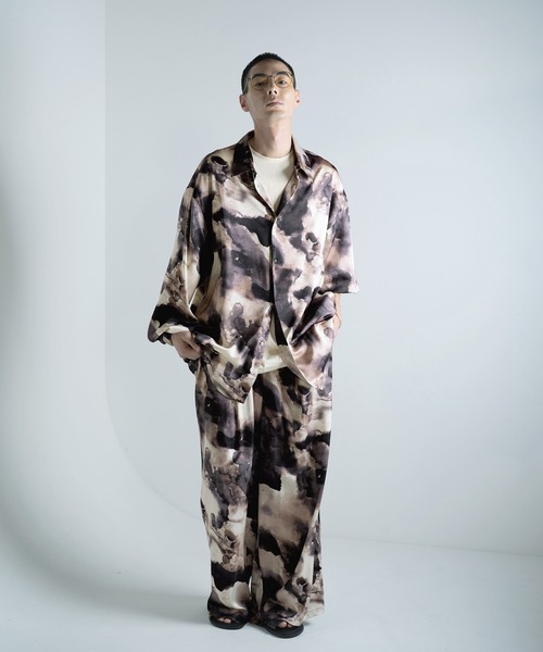 「Aphlotus」 長袖シャツ MEDIUM ブルー メンズ_画像7