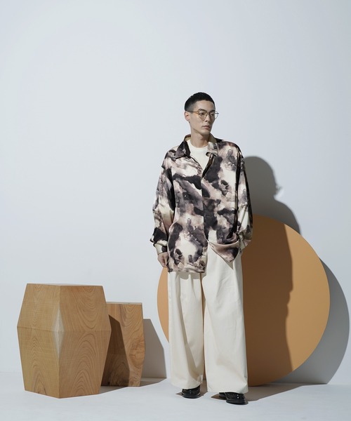 「Aphlotus」 長袖シャツ MEDIUM ブルー メンズ_画像8