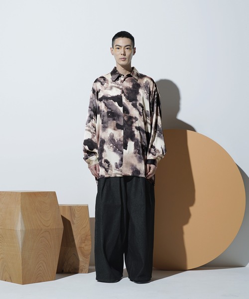 「Aphlotus」 長袖シャツ MEDIUM ブルー メンズ_画像9