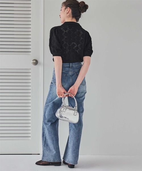 「titivate」 ニットカーディガン S アイボリー レディース_画像3