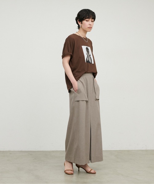 LARUTA（ラルータ） ロング スカート 「LARUTA」タックスリットナロー