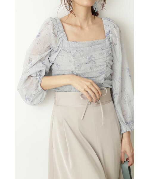 JILL STUART（ジルスチュアート） 7分袖ブラウス SMALL ベージュ 
