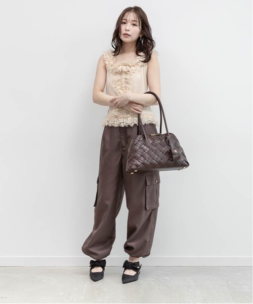RANDA 新品未使用　ショルダーバッグ RANDA（ランダ） ショルダーバッグ バッグ 編み込みデザインショルダー