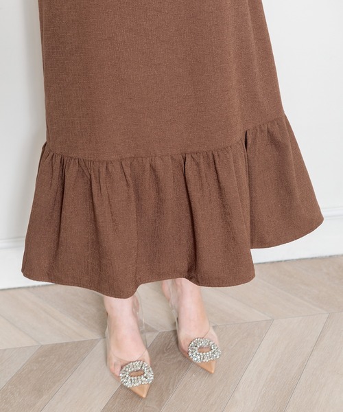 「Leja」 半袖ワンピース SMALL ブラウン レディース_画像8