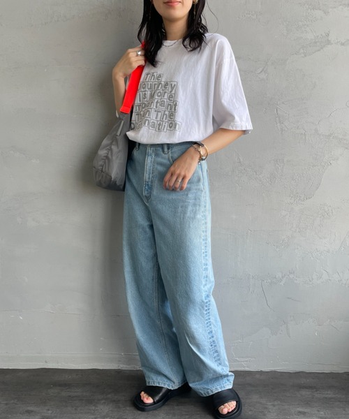 「FUNG」 半袖Tシャツ M ホワイト レディース_画像2