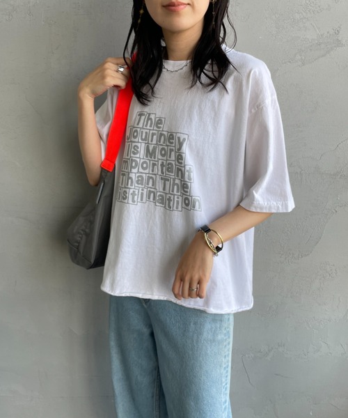 「FUNG」 半袖Tシャツ M ホワイト レディース_画像6