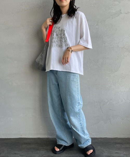 「FUNG」 半袖Tシャツ M ホワイト レディース_画像9