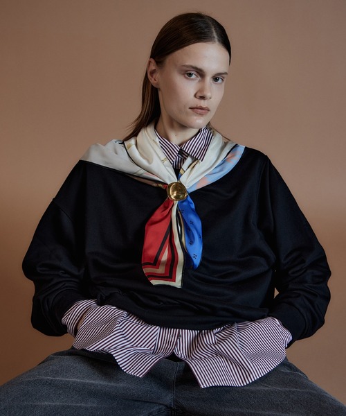 トレーナー スウェット 「2026Autumn PRE-ORDER」2WAY Off-Shoulder Sweatshirt/2WAYオフショルスウェット レディース