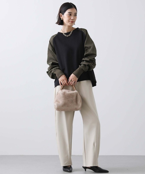 「Gready Brilliant」 「favori」長袖カットソー 38 トップグレー レディース_画像5