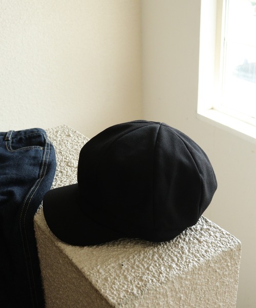 GQ2303◇THE FLAT HEAD : コットンキャスケット◇2◇黒 GQ2303◇THE FLAT HEAD : コットンキャスケット◇2◇黒 GQ2303◇THE