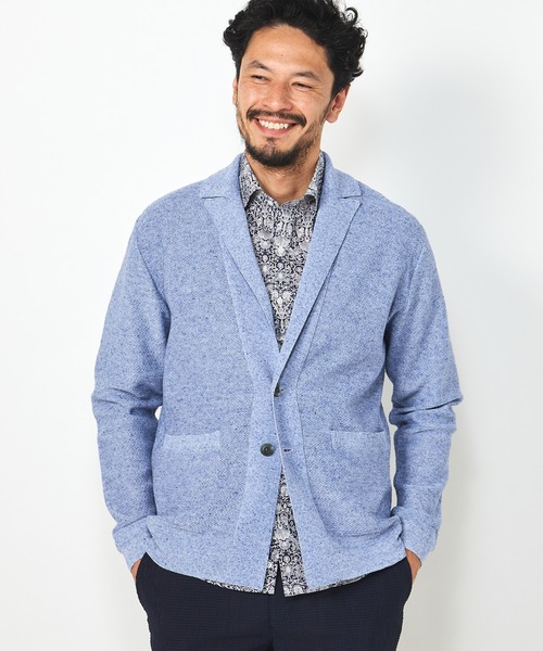 MEN'S BIGI（メンズビギ） カーディガン ジャケットデザインニット